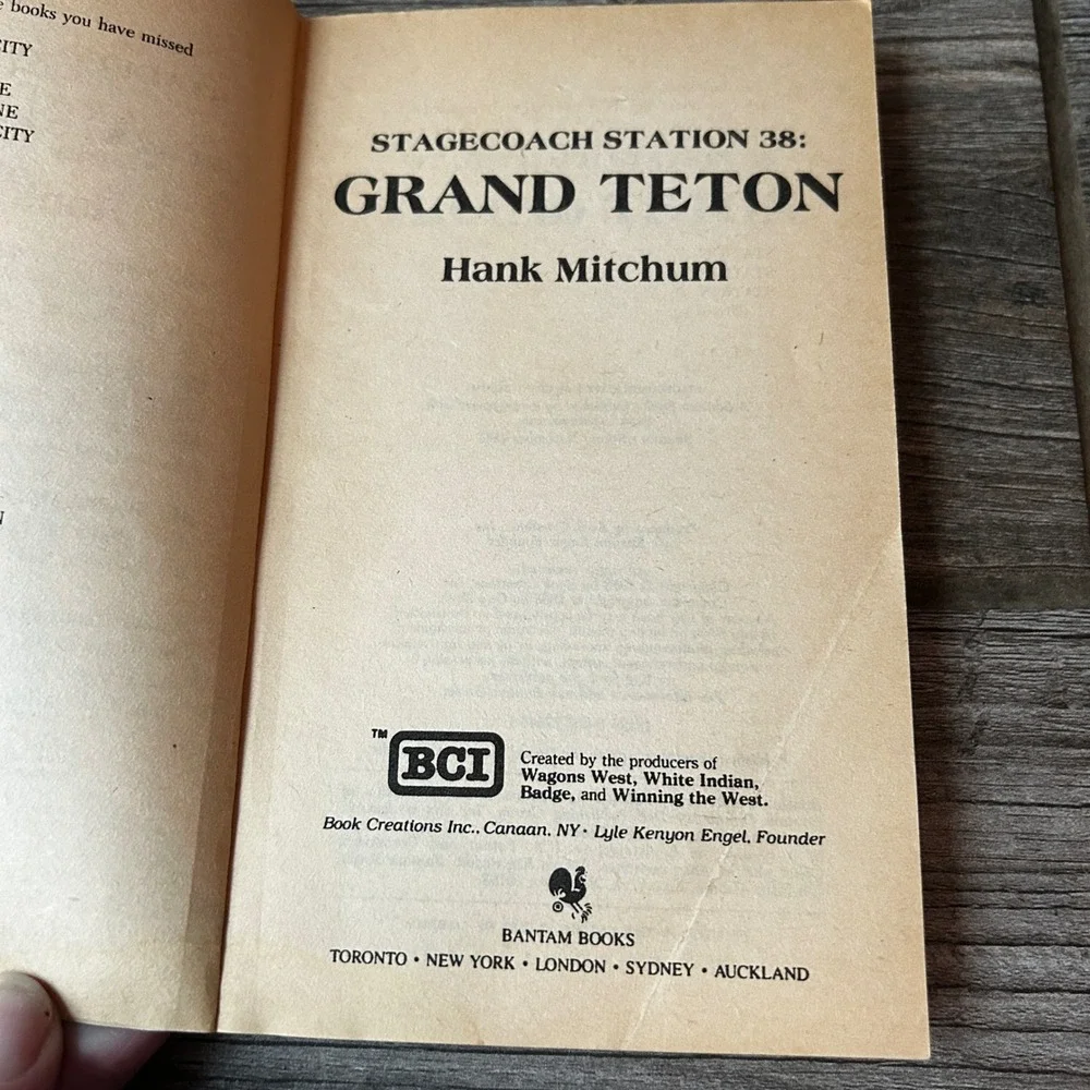Stagecoach Station 38 Grand Teton Hank‎ Mitchum Western Paperback Book